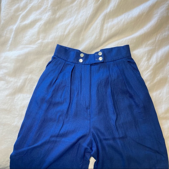 Vintage Linen Blend Trousers - Picture 4 of 8